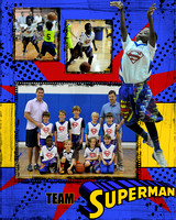 Superman Basketball photo boards